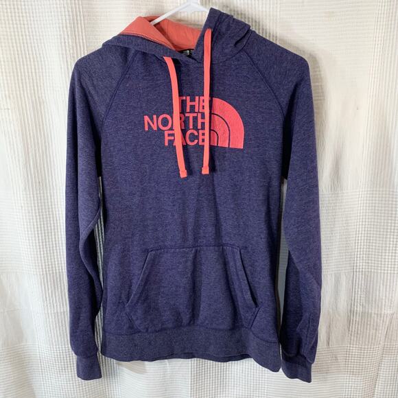 The North Face Graphic Logo Hoodie Pink Purple Size M - Picture 1 of 14